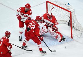 (BEIJING2022)CHINA-BEIJING-OLYMPIC WINTER GAMES-ICE HOCKEY-MEN'S QUATERFINAL-ROC VS DEN (CN)
