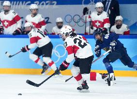 (BEIJING2022)CHINA-BEIJING-OLYMPIC WINTER GAMES-ICE HOCKEY-WOMEN'S BRONZE MEDAL GAME-FIN VS SUI (CN)