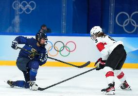 (BEIJING2022)CHINA-BEIJING-OLYMPIC WINTER GAMES-ICE HOCKEY-WOMEN'S BRONZE MEDAL GAME-FIN VS SUI (CN)