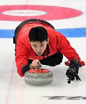(BEIJING2022)CHINA-BEIJING-OLYMPIC WINTER GAMES-CURLING-MEN'S ROUND ROBIN SESSION-CHN VS SUI (CN)