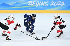 (BEIJING2022)CHINA-BEIJING-OLYMPIC WINTER GAMES-ICE HOCKEY-WOMEN'S BRONZE MEDAL GAME-FIN VS SUI (CN)