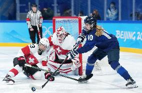 (BEIJING2022)CHINA-BEIJING-OLYMPIC WINTER GAMES-ICE HOCKEY-WOMEN'S BRONZE MEDAL GAME-FIN VS SUI (CN)