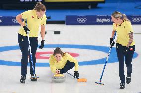(BEIJING2022)CHINA-BEIJING-OLYMPIC WINTER GAMES-CURLING-WOMEN'S ROUND ROBIN SESSION-SWE VS ROC (CN)