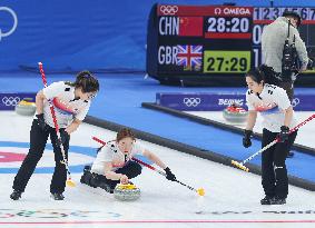 (BEIJING2022)CHINA-BEIJING-OLYMPIC WINTER GAMES-CURLING-WOMEN'S ROUND ROBIN SESSION-SUI VS KOR (CN)