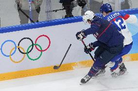 (XHTP)(BEIJING2022)CHINA-BEIJING-OLYMPIC WINTER GAMES-ICE HOCKEY-MEN'S QUATERFINAL-USA VS SVK (CN)