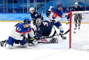 (XHTP)(BEIJING2022)CHINA-BEIJING-OLYMPIC WINTER GAMES-ICE HOCKEY-MEN'S QUATERFINAL-USA VS SVK (CN)