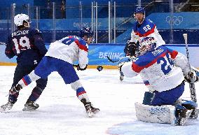 (BEIJING2022)CHINA-BEIJING-OLYMPIC WINTER GAMES-ICE HOCKEY-MEN'S QUATERFINAL-USA VS SVK (CN)