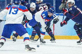 (XHTP)(BEIJING2022)CHINA-BEIJING-OLYMPIC WINTER GAMES-ICE HOCKEY-MEN'S QUARTERFINAL-USA VS SVK (CN)