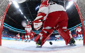 (BEIJING2022)CHINA-BEIJING-OLYMPIC WINTER GAMES-ICE HOCKEY-MEN'S QUATERFINAL-ROC VS DEN (CN)