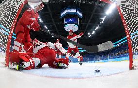 (BEIJING2022)CHINA-BEIJING-OLYMPIC WINTER GAMES-ICE HOCKEY-MEN'S QUATERFINAL-ROC VS DEN (CN)