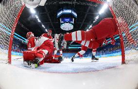 (XHTP)(BEIJING2022)CHINA-BEIJING-OLYMPIC WINTER GAMES-ICE HOCKEY-MEN'S QUATERFINAL-ROC VS DEN (CN)