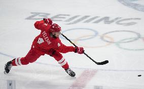 (BEIJING2022)CHINA-BEIJING-OLYMPIC WINTER GAMES-ICE HOCKEY-MEN'S QUATERFINAL-ROC VS DEN (CN)