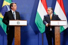 HUNGARY-BUDAPEST-PM-BRAZIL-PRESIDENT-PRESS CONFERENCE