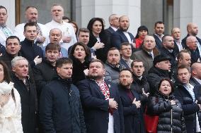 UKRAINE-KIEV-NATIONAL DAY OF UNITY-CELEBRATION