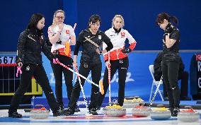 (BEIJING2022)CHINA-BEIJING-OLYMPIC WINTER GAMES-CURLING-WOMEN'S ROUND ROBIN SESSION-JPN VS SUI (CN)