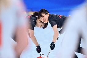 (BEIJING2022)CHINA-BEIJING-OLYMPIC WINTER GAMES-CURLING-WOMEN'S ROUND ROBIN SESSION-JPN VS SUI (CN)