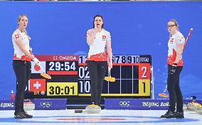 (BEIJING2022)CHINA-BEIJING-OLYMPIC WINTER GAMES-CURLING-WOMEN'S ROUND ROBIN SESSION-JPN VS SUI (CN)