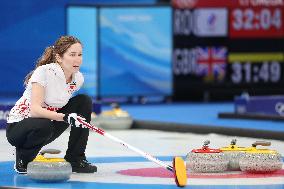 (BEIJING2022)CHINA-BEIJING-OLYMPIC WINTER GAMES-CURLING-WOMEN'S ROUND ROBIN SESSION-CAN VS DEN (CN)