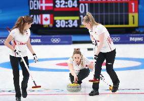(BEIJING2022)CHINA-BEIJING-OLYMPIC WINTER GAMES-CURLING-WOMEN'S ROUND ROBIN SESSION-CAN VS DEN (CN)