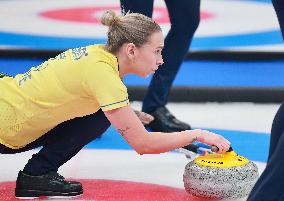 (BEIJING2022)CHINA-BEIJING-OLYMPIC WINTER GAMES-CURLING-WOMEN'S ROUND ROBIN SESSION-KOR VS SWE (CN)