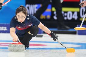 (BEIJING2022)CHINA-BEIJING-OLYMPIC WINTER GAMES-CURLING-WOMEN'S ROUND ROBIN SESSION-KOR VS SWE (CN)