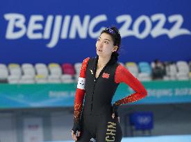 (BEIJING2022)CHINA-BEIJING-OLYMPIC WINTER GAMES-SPEED SKATING-WOMEN'S 1,000M (CN)