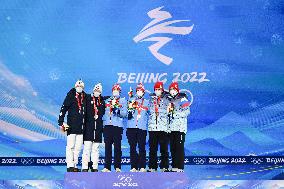 (BEIJING2022)CHINA-ZHANGJIAKOU-OLYMPIC WINTER GAMES-AWARDING CEREMONY-CROSS-COUNTRY SKIING (CN)