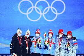 (BEIJING2022)CHINA-ZHANGJIAKOU-OLYMPIC WINTER GAMES-AWARDING CEREMONY-CROSS-COUNTRY SKIING (CN)