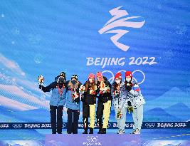 (BEIJING2022)CHINA-ZHANGJIAKOU-OLYMPIC WINTER GAMES-AWARDING CEREMONY-CROSS-COUNTRY SKIING (CN)