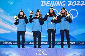 (BEIJING2022)CHINA-ZHANGJIAKOU-OLYMPIC WINTER GAMES-AWARDING CEREMONY-BIATHLON (CN)