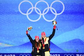 (BEIJING2022)CHINA-ZHANGJIAKOU-OLYMPIC WINTER GAMES-AWARDING CEREMONY-CROSS-COUNTRY SKIING (CN)