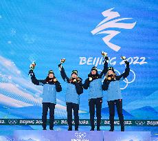 (BEIJING2022)CHINA-ZHANGJIAKOU-OLYMPIC WINTER GAMES-AWARDING CEREMONY-BIATHLON (CN)