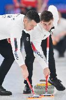(BEIJING2022)CHINA-BEIJING-OLMPIC WINTER GAMES-CURLING-MEN'S ROUND ROBIN SESSION-GBR VS CAN (CN)