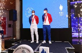(SP)FRANCE-PARIS-FRENCH CROSS-COUNTRY SKIERS-BRONZE MEDALISTS