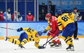 (BEIJING2022)CHINA-BEIJING-OLYMPIC WINTER GAMES-ICE HOCKEY-MAN'S PLAY-OFF SEMIFINAL-ROC VS SWE (CN)