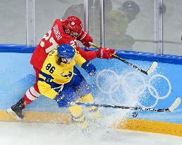 (BEIJING2022)CHINA-BEIJING-OLYMPIC WINTER GAMES-ICE HOCKEY-MAN'S PLAY-OFF SEMIFINAL-ROC VS SWE (CN)