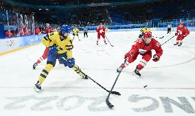 (BEIJING2022)CHINA-BEIJING-OLYMPIC WINTER GAMES-ICE HOCKEY-MAN'S PLAY-OFF SEMIFINAL-ROC VS SWE (CN)