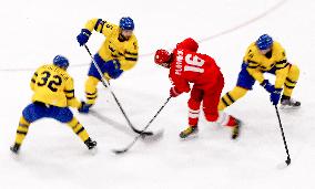 (BEIJING2022)CHINA-BEIJING-OLYMPIC WINTER GAMES-ICE HOCKEY-MAN'S PLAY-OFF SEMIFINAL-ROC VS SWE (CN)