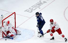(BEIJING2022)CHINA-BEIJING-OLYMPIC WINTER GAMES-ICE HOCKEY-MEN'S GOLD MEDAL GAME-FIN VS ROC (CN)