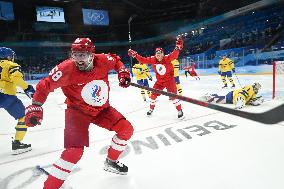 (BEIJING2022)CHINA-BEIJING-OLYMPIC WINTER GAMES-ICE HOCKEY-MAN'S PLAY-OFF SEMIFINAL-ROC VS SWE (CN)