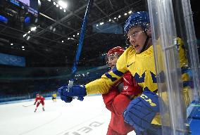 (BEIJING2022)CHINA-BEIJING-OLYMPIC WINTER GAMES-ICE HOCKEY-MAN'S PLAY-OFF SEMIFINAL-ROC VS SWE (CN)