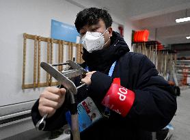 (BEIJING2022)CHINA-BEIJING-OLYMPIC WINTER GAMES-SLIDING TRACK-ICE MAKER (CN)