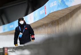 (BEIJING2022)CHINA-BEIJING-OLYMPIC WINTER GAMES-SLIDING TRACK-ICE MAKER (CN)