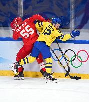 (BEIJING2022)CHINA-BEIJING-OLYMPIC WINTER GAMES-ICE HOCKEY-MAN'S PLAY-OFF SEMIFINAL-ROC VS SWE (CN)