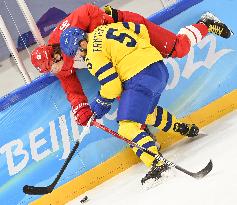 (BEIJING2022)CHINA-BEIJING-OLYMPIC WINTER GAMES-ICE HOCKEY-MAN'S PLAY-OFF SEMIFINAL-ROC VS SWE (CN)