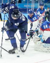 (XHTP)(BEIJING2022)CHINA-BEIJING-OLYMPIC WINTER GAMES-ICE HOCKEY-MAN'S PLAY-OFF SEMIFINAL-FIN VS SVK (CN)