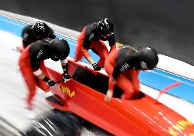 (XHTP)(BEIJING2022)CHINA-BEIJING-OLYMPIC WINTER GAMES-BOBSLEIGH-4-MEN-HEAT(CN)