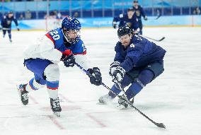 (BEIJING2022)CHINA-BEIJING-OLYMPIC WINTER GAMES-ICE HOCKEY-MAN'S PLAY-OFF SEMIFINAL-FIN VS SVK (CN)