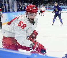 (BEIJING2022)CHINA-BEIJING-OLYMPIC WINTER GAMES-ICE HOCKEY-MEN'S GOLD MEDAL GAME-FIN VS ROC (CN)