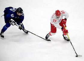 (BEIJING2022)CHINA-BEIJING-OLYMPIC WINTER GAMES-ICE HOCKEY-MEN'S GOLD MEDAL GAME-FIN VS ROC (CN)